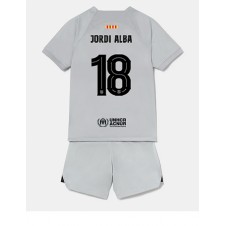 Barcelona Jordi Alba #18 Tredjedraktsett Barn 2022-23 Kortermet (+ korte bukser)